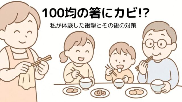 【実体験レポート】100均箸のカビ問題に直面して見つけた!安心して使える箸の選び方と正しいお手入れ方法