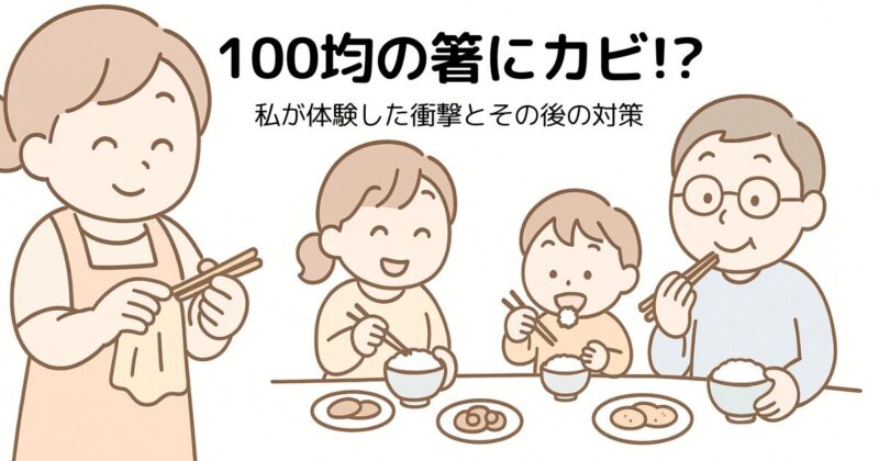【実体験レポート】100均箸のカビ問題に直面して見つけた!安心して使える箸の選び方と正しいお手入れ方法