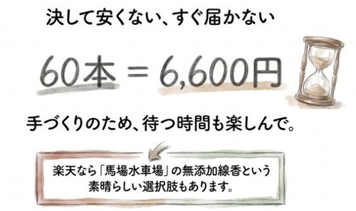 決して安くないし、すぐに届かない